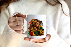 Unapologetically Black Afro Queen PNG Design Black Product Image 2