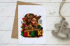 Unapologetically Black Afro Queen PNG Design Black Product Image 3