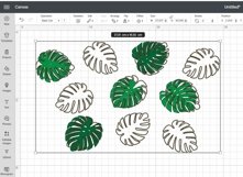 Starbucks Monstera SVG Wrap, Floral Cold Cup No Hole 24oz Product Image 4