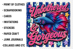 Unbothered &amp; Gorgeous Betta Fish PNG Product Image 3