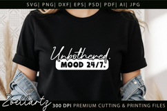 Unbothered SVG Inspirational Motivational Positive Quote SVG Product Image 4