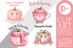 Unbothered Pink Pumpkin Sublimation Product Image 1