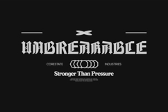 Unbreakable Typography Quotes T-shirt Design Product Image 1