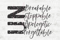 Unbreakable Unstoppable Unapologetic Unforgettable SVG Product Image 4