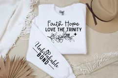 Faith Hope Love The Trinity Sleeve SVG, Christian SVG Design Product Image 3