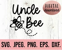 Family Bee SVG - Uncle Cousin Aunt Bumble Bee Birthday SVG Product Image 4