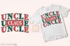 Christmas Uncle Claus SVG Retro Varsity PNG T-shirt Design Product Image 2