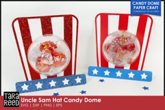 Uncle Sam Hat Candy Dome SVG - 4th of July Party