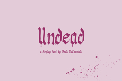 Undead Display Font Product Image 1