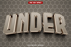 Under 3D editable text effect Product Image 1