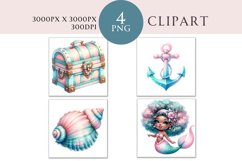 Under The Sea Watercolor Clipart Product Image 1