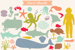 Hand-Drawn Colored Under the Sea Doodles | Ocean Life | Fish Product Image 4