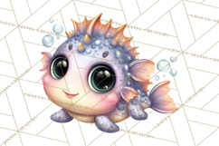 Under the Sea Babies Clipart PNG, Animal Clipart PNG Product Image 2