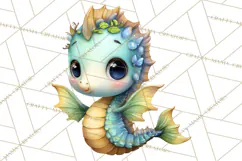 Under the Sea Babies Clipart PNG, Animal Clipart PNG Product Image 4