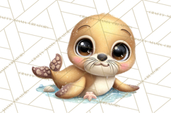 Under the Sea Babies Clipart PNG, Animal Clipart PNG Product Image 4