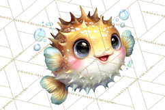 Under the Sea Babies Clipart PNG, Animal Clipart PNG Product Image 2