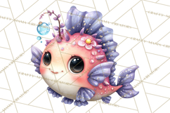 Under the Sea Babies Clipart PNG, Animal Clipart PNG Product Image 5