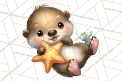 Under the Sea Babies Clipart PNG, Animal Clipart PNG Product Image 3