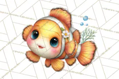 Under the Sea Babies Clipart PNG, Animal Clipart PNG Product Image 5