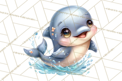 Under the Sea Babies Clipart PNG, Animal Clipart PNG Product Image 5