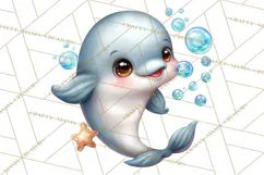 Under the Sea Babies Clipart PNG, Animal Clipart PNG Product Image 5