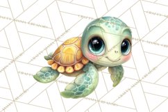 Under the Sea Babies Clipart PNG, Animal Clipart PNG Product Image 5