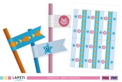printable straw toppers