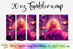Underwater Fantasy Tumbler Wrap Sublimation Product Image 1