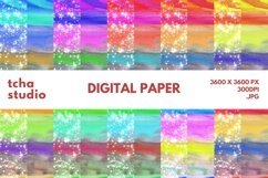 Under The Sea Watercolor Digital Papers Glitter Background Product Image 1