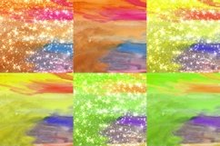 Under The Sea Watercolor Digital Papers Glitter Background Product Image 3