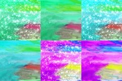 Under The Sea Watercolor Digital Papers Glitter Background Product Image 4
