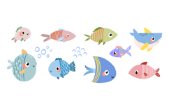 Under the Sea Nautical Collection Hand-Drawn PNG Product Image 12