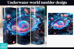 Underwater Galaxy Tumbler, Luminous Pearl Oyster Tumbler Product Image 1