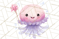 Pastel Underwater Clipart PNG, Baby Sea Animals Clip Art Product Image 4