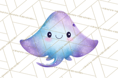 Pastel Underwater Clipart PNG, Baby Sea Animals Clip Art Product Image 5