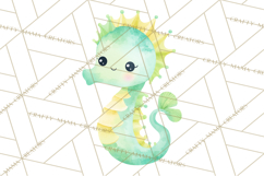 Pastel Underwater Clipart PNG, Baby Sea Animals Clip Art Product Image 4