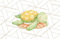 Pastel Underwater Clipart PNG, Baby Sea Animals Clip Art Product Image 2
