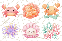 Pastel Underwater Clipart PNG, Baby Sea Animals Clip Art Product Image 4