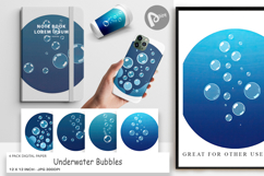 Digital Paper Underwater Bubbles Product Image 1