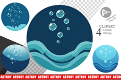 Underwater Bubbles Clipart Product Image 1