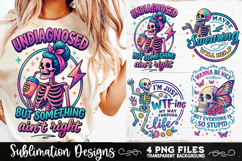 Funny Skeletons Sarcastic Retro PNG Sublimation Product Image 4