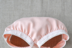 Undies for dolls in 5 sizes, including printable PDF sewing patterns and step-by-step tutorial for creating handmade doll clothes, perfect for DIY sewing projects and gifts.