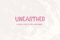 Unearthed Display Font Product Image 1
