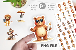 Unenthusiastic Wild Animals Sticker Product Image 1