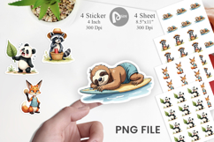 Unenthusiastic Wild Animals Sticker Product Image 1