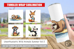 Unenthusiastic Wild Animals Tumbler Product Image 1