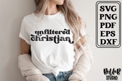 Unfiltered Christian SVG File, Retro Christian SVG Product Image 1