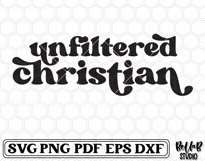 Unfiltered Christian SVG File, Retro Christian SVG Product Image 2