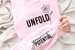 Unfold Sleeve SVG Design, Inspirational quote SVG Product Image 3