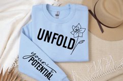 Unfold Sleeve SVG Design, Inspirational quote SVG Product Image 2